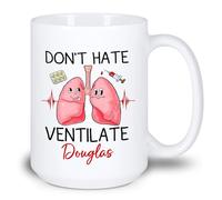 Non Odiare La Ventilazione Tazze Da Tè Durevole Tazze Di Caffè Divertenti Tazza Colazione Regali Divertenti Per Regali Di Compleanno Natale Regalo Festa Della Mamma 330ml