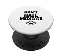 Non odiare meditare pacifica consapevolezza zen PopSockets PopGrip Adesivo