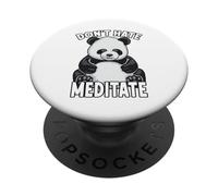 Non odiare Meditare Yoga Panda Bear PopSockets PopGrip Adesivo