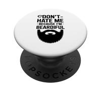 Non Odiarmi Perché Sono Un Barbuto Amante Del Caffè Con La PopSockets PopGrip Adesivo