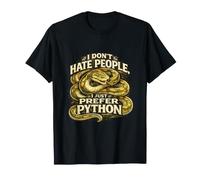 Non odio Le Persone, Preferisco Solo Python - Divertente introverso Maglietta