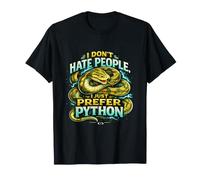 Non odio Le Persone, Preferisco Solo Python - Divertente introverso Maglietta
