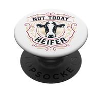 NON OGGI, HEIFER Funny Cow Farm Friends Satana Heifers Meme PopSockets PopGrip Adesivo