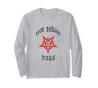 Non Oggi Pentagramma di Gesù 666 Maglia a Manica