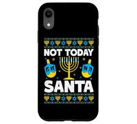 Non oggi Santa Hanukkah Dreidels Menorah Custodia per iPhone XR