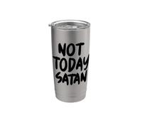 NON OGGI SATANA Bicchiere termico in acciaio inox doppia parete