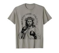 Non Oggi Satana - Salmo 144.1 Boxing Gesù Cristo Maglietta