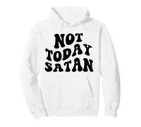 Non Oggi Satana Uomini e Donne cristiani grati grati Felpa con Cappuccio
