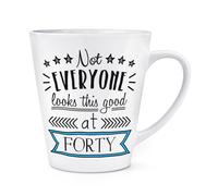 Non Ognuno Guarda This Good At Forty 341ml Latte Tazza - 40th Compleanno