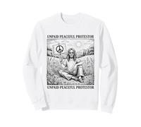 Non pagato Pacifico Protestore Hippie Peache Felpa
