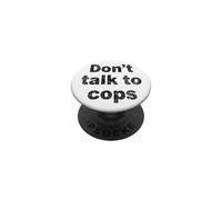 Non parlare con i poliziotti | Conosci i tuoi diritti - Distressed PopSockets PopGrip Adesivo