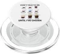 Non parlare con me finché non ho scelto divertente amante del caffè PopSockets PopGrip per MagSafe