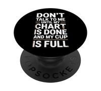 Non parlare con me fino a quando il mio grafico è finito Pumpkin Spice Nurse PopSockets PopGrip Adesivo