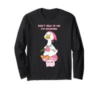 Non Parlare con Me STO contando Funny Goose Knitting Maglia a Manica