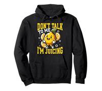 Non Parlare con Me, STO spremendo Lemon Fitness Humor Felpa con Cappuccio