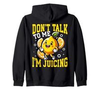 Non Parlare con Me, STO spremendo Lemon Fitness Humor Felpa con Cappuccio