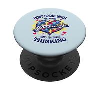 NON PARLARE MOLTO PERCHÉ SONO BRILLANTE Autismo Puzzle Meme PopSockets PopGrip Adesivo