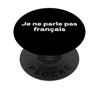 "Non parlo francese." divertente parola francese PopSockets PopGrip Adesivo