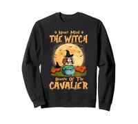 Non Pensare alla Strega Attenti al Cavalier Dog Halloween Felpa
