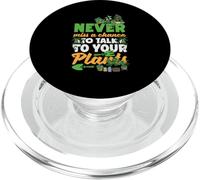 Non perdere mai l'occasione di parlare con le tue piante Giardinaggio divertente PopSockets PopGrip per MagSafe