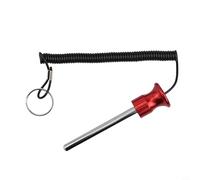 Non perdere più spilli affidabili in lega di alluminio magnetica con cordini di sicurezza integrati in palestra (10 x 100 mm)