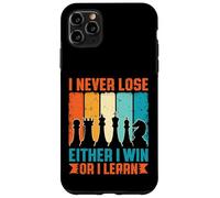 Non perdo mai né vinco o imparo divertente amante degli scacchi Custodia per iPhone 11 Pro Max