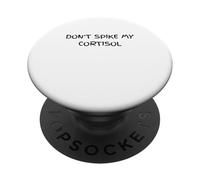 Non picchiare il mio umorismo sarcastico al cortisolo PopSockets PopGrip Adesivo
