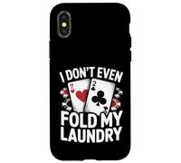 Non piego nemmeno il mio poker per la lavanderia Custodia per iPhone X/XS