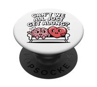 Non possiamo andare d'accordo, terapia del cervello e del cuore PopSockets PopGrip Adesivo