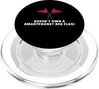 Non possiede uno smartphone Bandiera Rossa Citazione Funny Tech Lovers PopSockets PopGrip per MagSafe