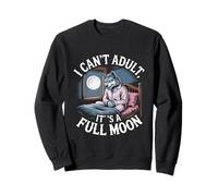Non posso adulto è una luna piena Halloween Felpa