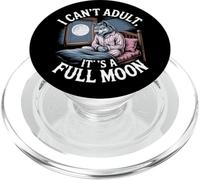 Non posso adulto è una luna piena Halloween PopSockets PopGrip per MagSafe