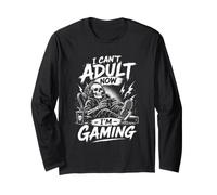 Non Posso Adulto Ora STO Giocando Maglia a Manica