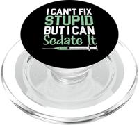 Non posso aggiustare stupido ma posso sedarlo infermiera anestesista PopSockets PopGrip per MagSafe