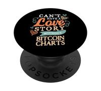 Non posso amare senza grafici Bitcoin PopSockets PopGrip Adesivo