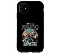 Non posso andare a pesca Non posso essere felice (grafica con pesci) Custodia per iPhone 11