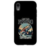 Non posso andare a pesca Non posso essere felice (grafica con pesci) Custodia per iPhone XR
