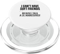 Non posso avere amici morbidi perché parlo in modo aggressivo PopSockets PopGrip per MagSafe