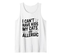 Non Posso Avere Figli I Miei Gatti Sono allergici Divertente Amante dei Gatti Canotta