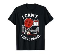 Non Posso Avere Padel Funny Sport Design Maglietta