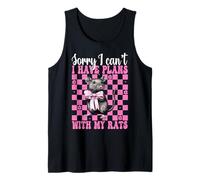 Non posso avere piani con i miei ratti Funny Rat Girl Mamma Mouse Canotta