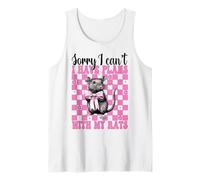 Non posso avere piani con i miei ratti Funny Rat Girl Mamma Mouse Canotta