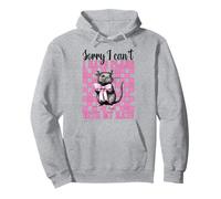 Non posso avere piani con i miei ratti Funny Rat Girl Mamma Mouse Felpa con Cappuccio
