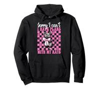 Non posso avere piani con i miei ratti Funny Rat Girl Mamma Mouse Felpa con Cappuccio