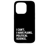 Non posso avere piani Scienze politiche Professor School Custodia per iPhone 15 Pro