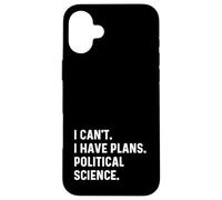 Non posso avere piani Scienze politiche Professor School Custodia per iPhone 16 Plus