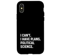 Non posso avere piani Scienze politiche Professor School Custodia per iPhone X/XS