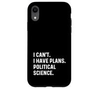 Non posso avere piani Scienze politiche Professor School Custodia per iPhone XR