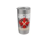 Non posso combattere ogni incendio ma so chi controlla le fiamme Bicchiere termico in acciaio inox doppia parete