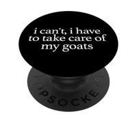 Non posso devo prendermi cura delle mie capre, capra mamma vita PopSockets PopGrip Adesivo
